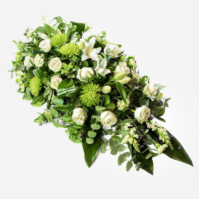 Double Ended Spray SYM-313 - All White & Green Double Ended Spray. 