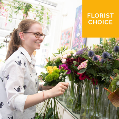 Florist Choice Flowers - Spoilt for choice? Can’t decide? Simply select the occasion and one of our experts will create a unique arrangement using the most beautiful blooms of the day, made especially for your loved one. If you already have an idea of what you want, include this under Special Requests*